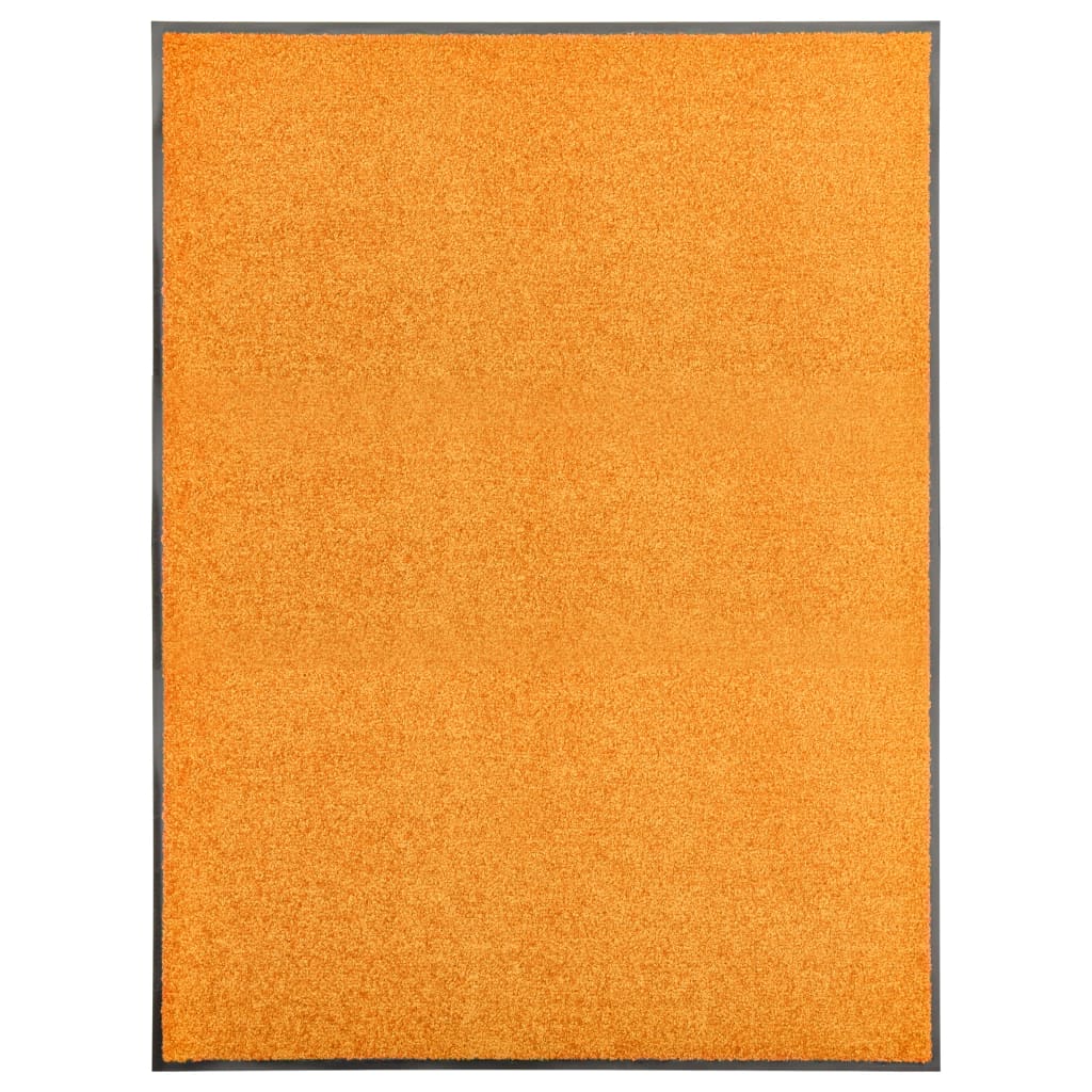 vaskbar dørmåtte 90x120 cm orange