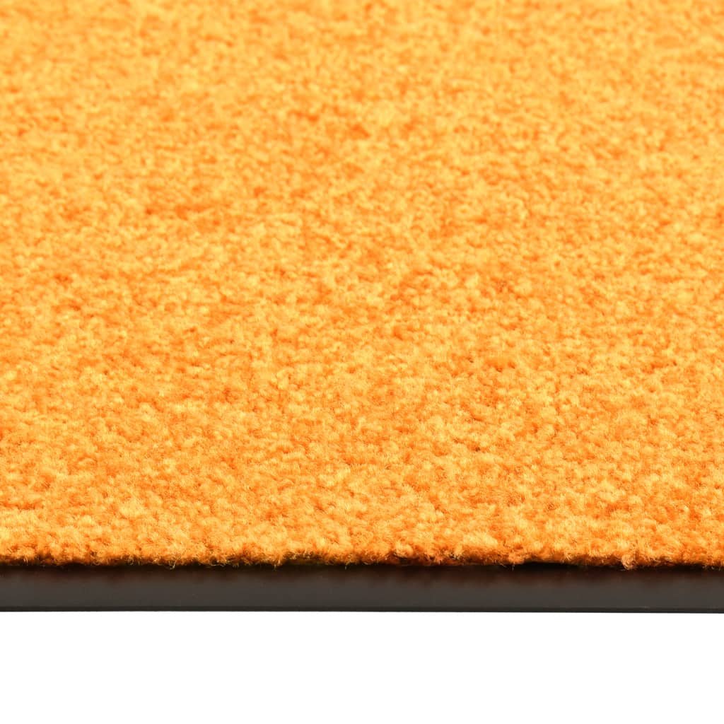 vaskbar dørmåtte 120x180 cm orange