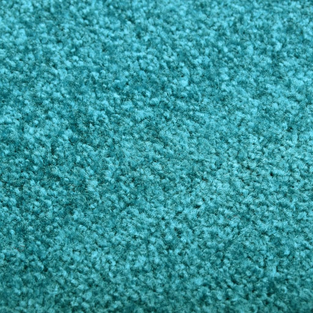 vaskbar dørmåtte 40x60 cm cyanblå