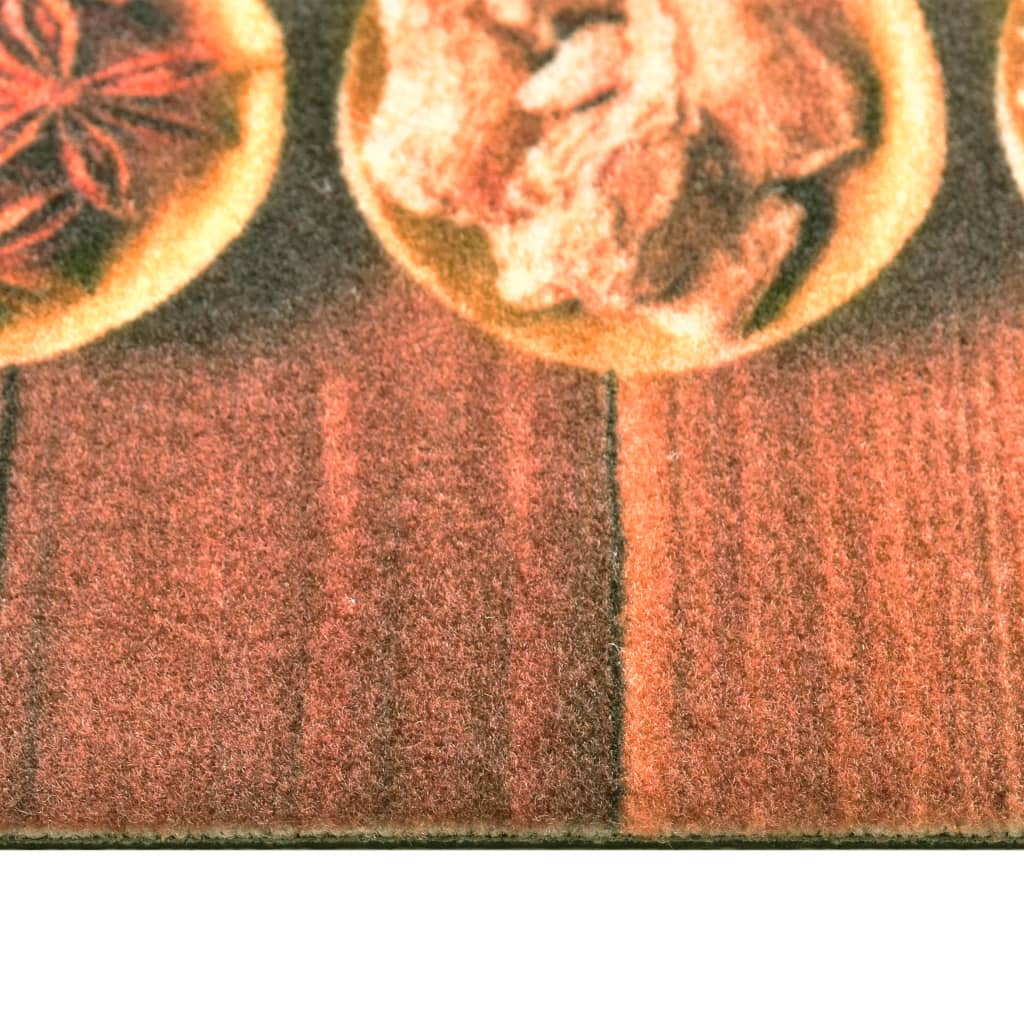 vaskbar køkkenmåtte 45x150 cm skeprint