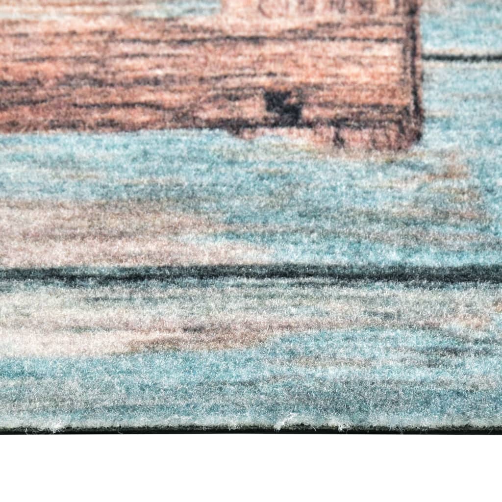 vaskbar køkkenmåtte 45x150 cm Love-print