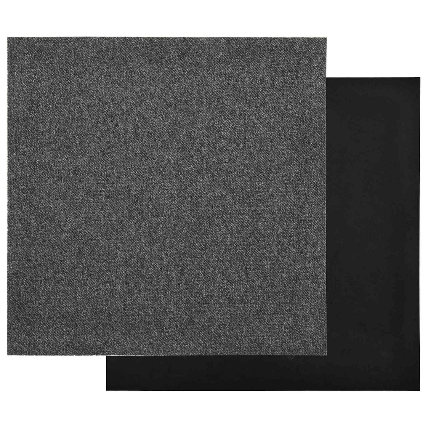 Tæppe 20 stk. Antracit 50 x 50 cm 100% Polypropylen