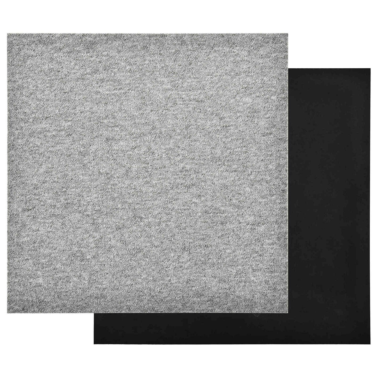 Tæppe 20 stk. Lysegrå 50 x 50 cm 100% Polypropylen