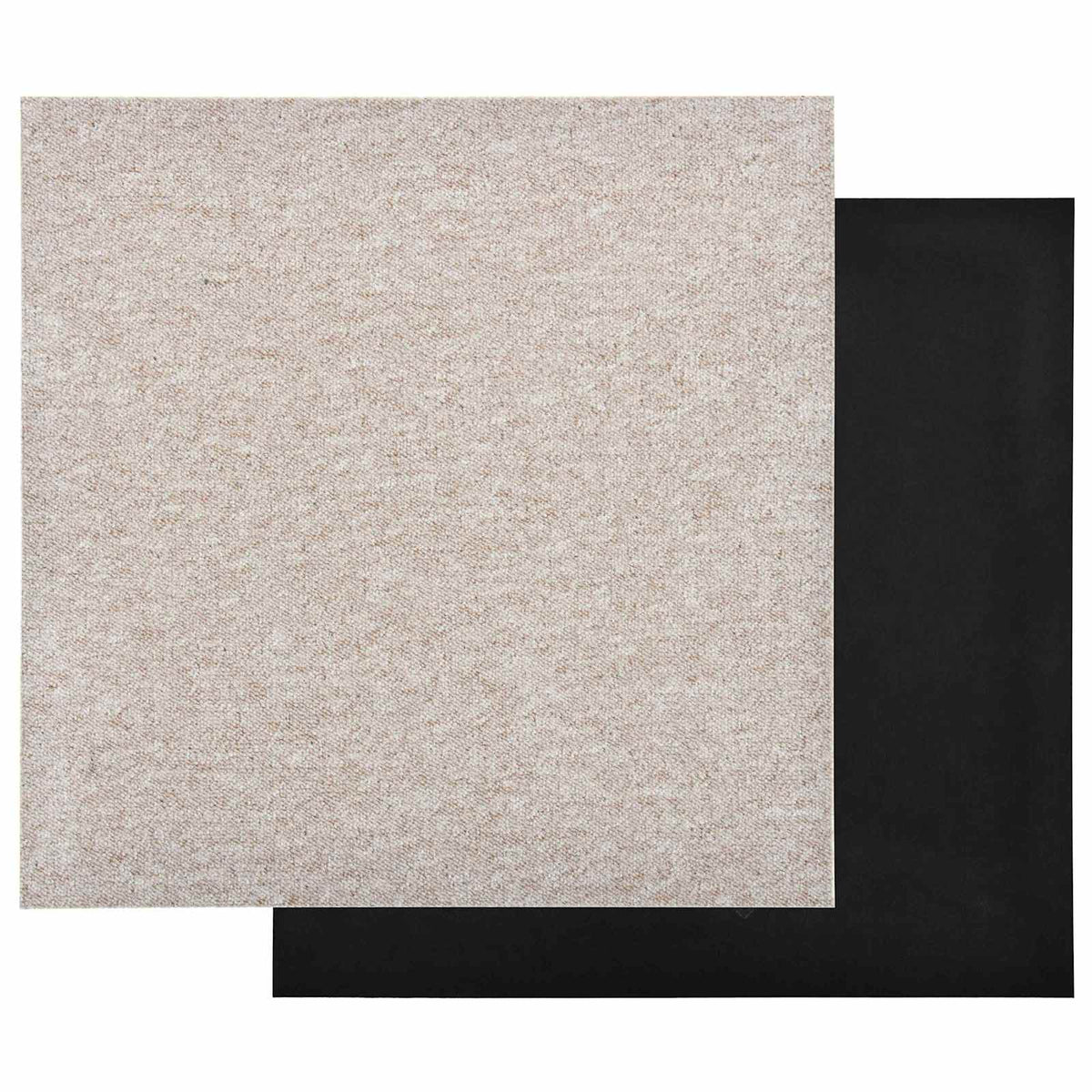 Tæppe 20 stk. Lys beige 50 x 50 cm 100% Polypropylen