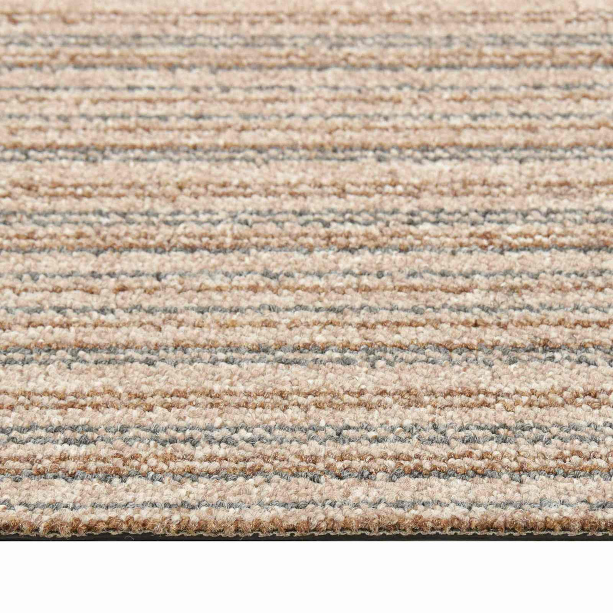 Tæppe 20 stk. Stribet beige 50 x 50 cm 100% Polypropylen