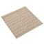 Tæppe 20 stk. Stribet beige 50 x 50 cm 100% Polypropylen