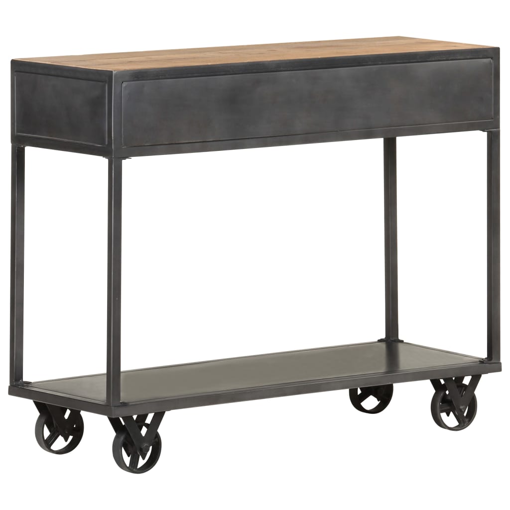 konsolbord 90x35x74 cm massivt genbrugstræ