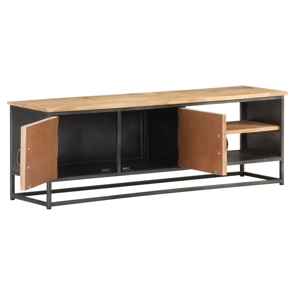 tv-skab 120x30x40 cm massivt akacietræ