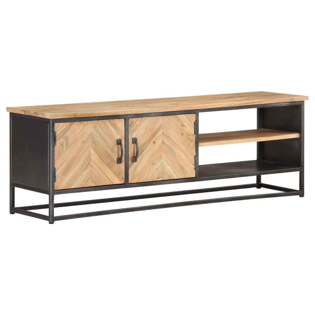 tv-skab 120x30x40 cm massivt akacietræ