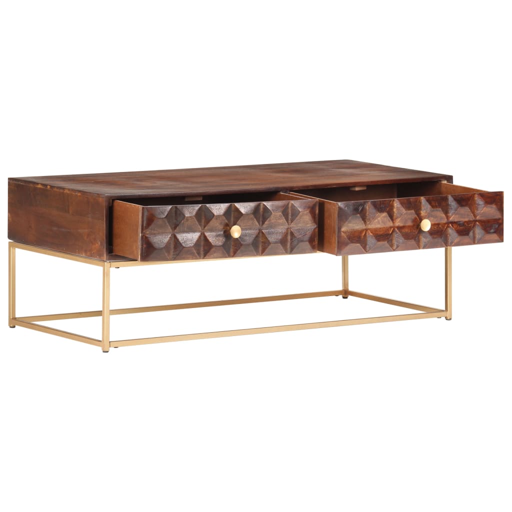 sofabord 112x50x40 cm massivt mangotræ
