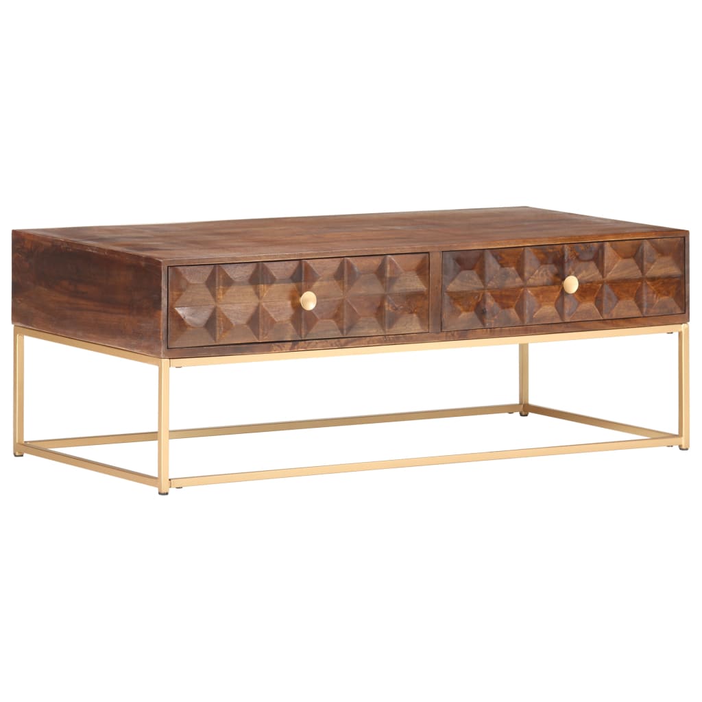 sofabord 112x50x40 cm massivt mangotræ
