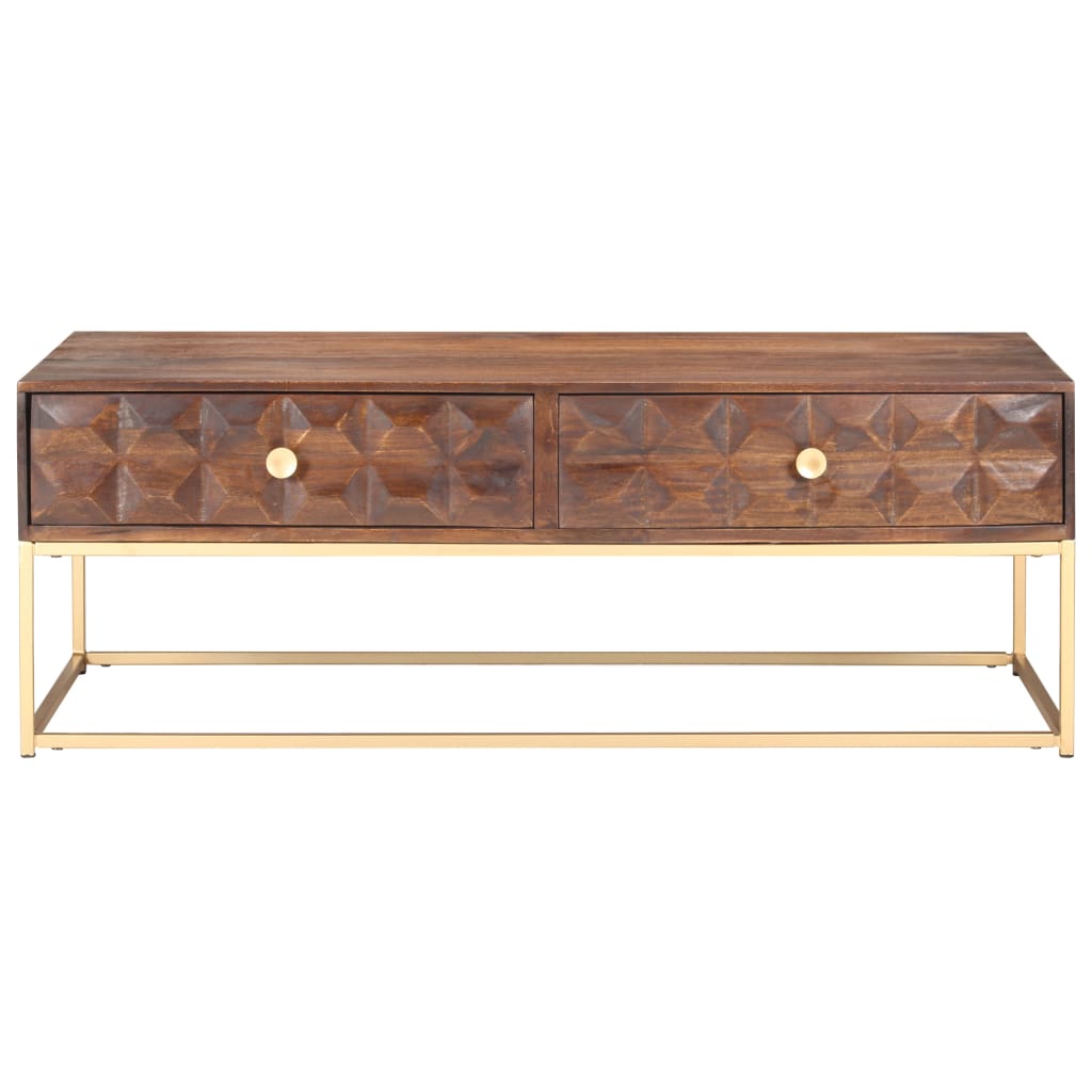 sofabord 112x50x40 cm massivt mangotræ