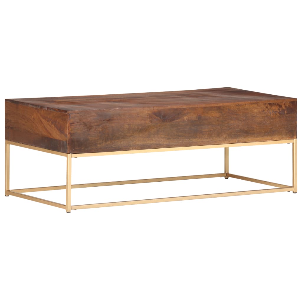 sofabord 112x50x40 cm massivt mangotræ
