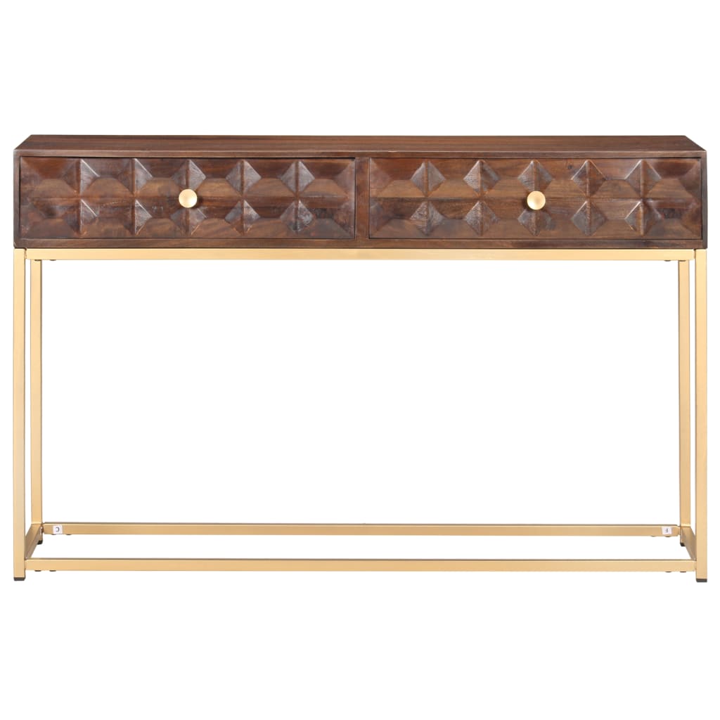 konsolbord 122x36x75 cm massivt mangotræ