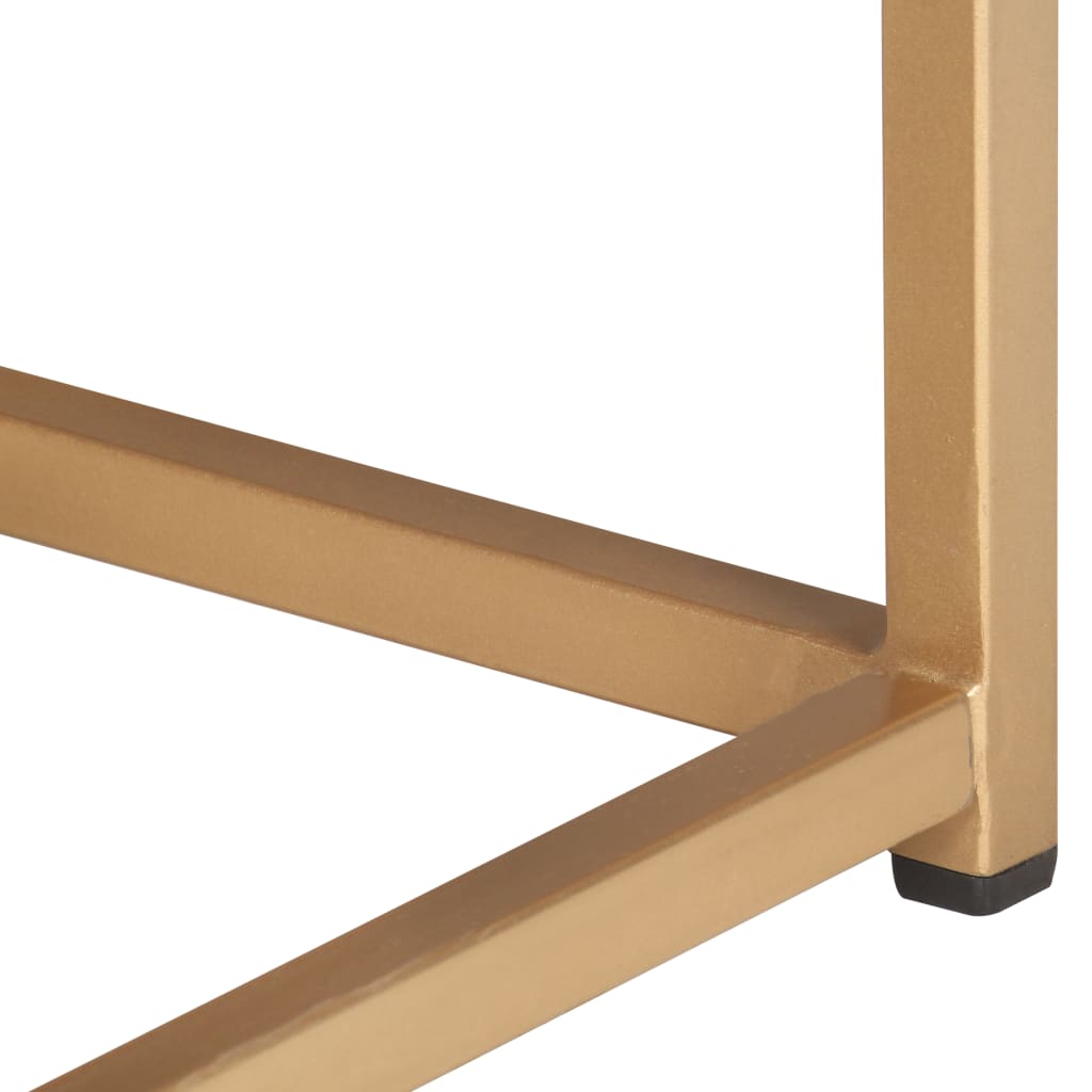 konsolbord 122x36x75 cm massivt mangotræ
