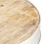 sofabord 68x68x36 cm massivt mangotræ hvid
