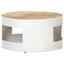 sofabord 68x68x36 cm massivt mangotræ hvid