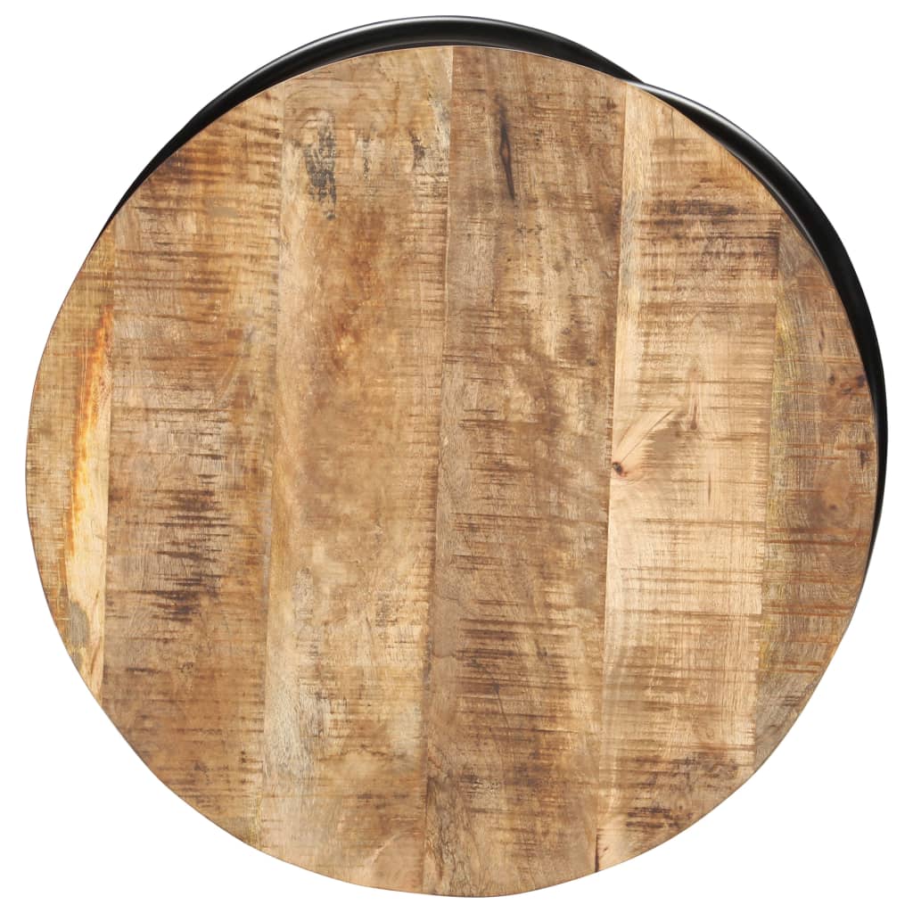 sofabord 60x60x40 cm massivt ru mangotræ sort