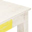 sofabord 110x60x45 cm massivt mangotræ hvid