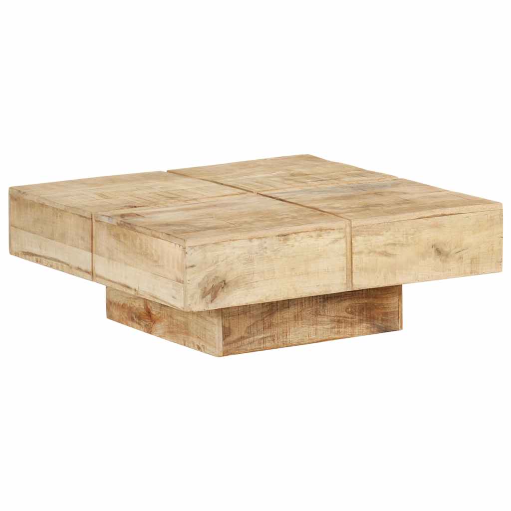 sofabord 80x80x28 cm massivt mangotræ