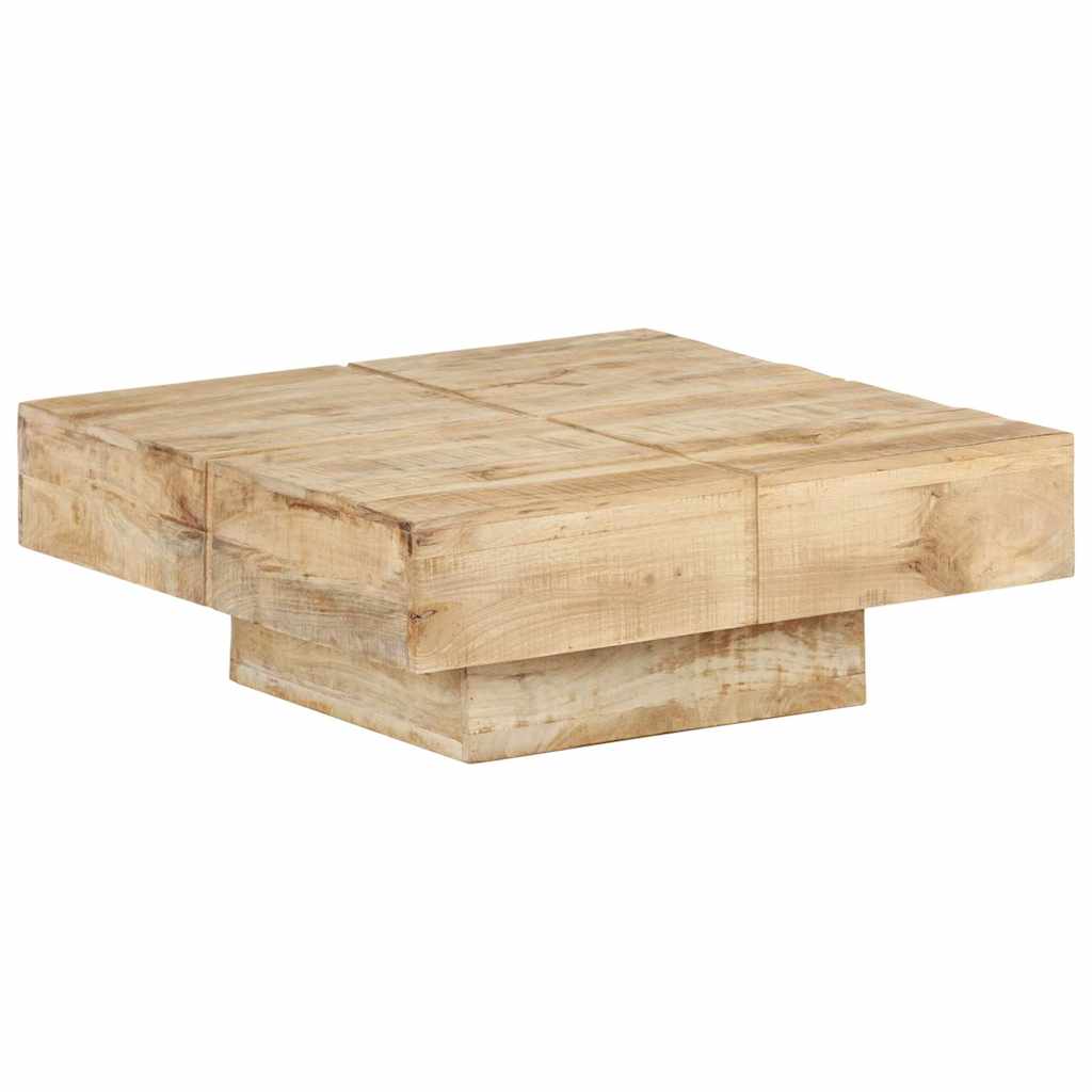 sofabord 80x80x28 cm massivt mangotræ