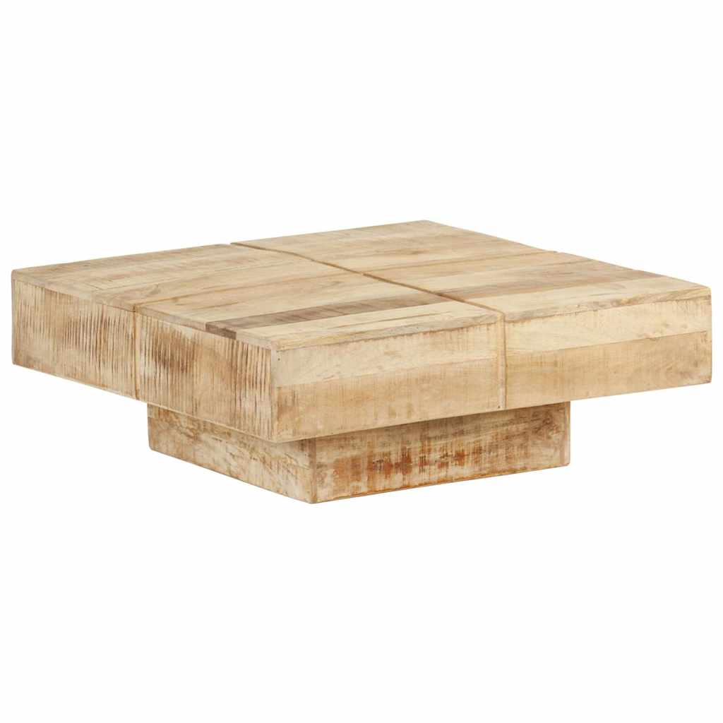 sofabord 80x80x28 cm massivt mangotræ