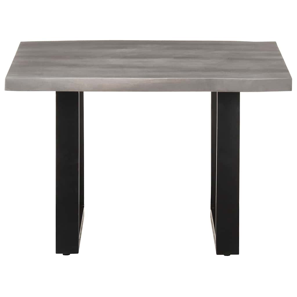sofabord med levende kanter 60x60x40 cm massivt akacietræ