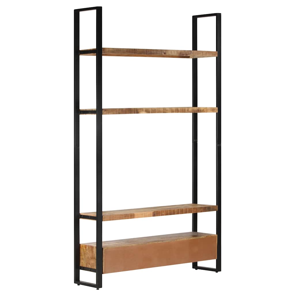 bogreol 118x30x200 cm massivt ru mangotræ