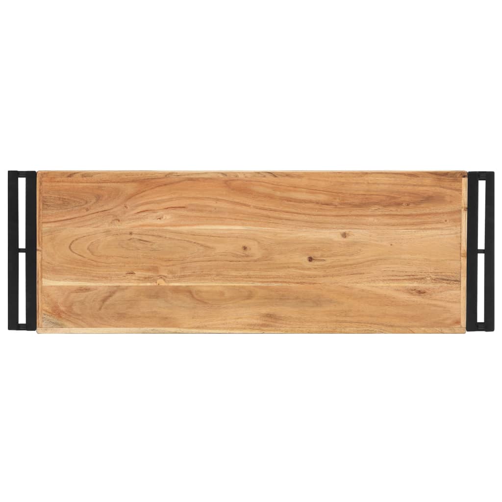 konsolbord 90x30x75 cm massivt akacietræ