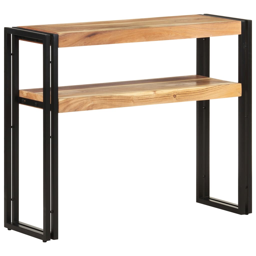 konsolbord 90x30x75 cm massivt akacietræ