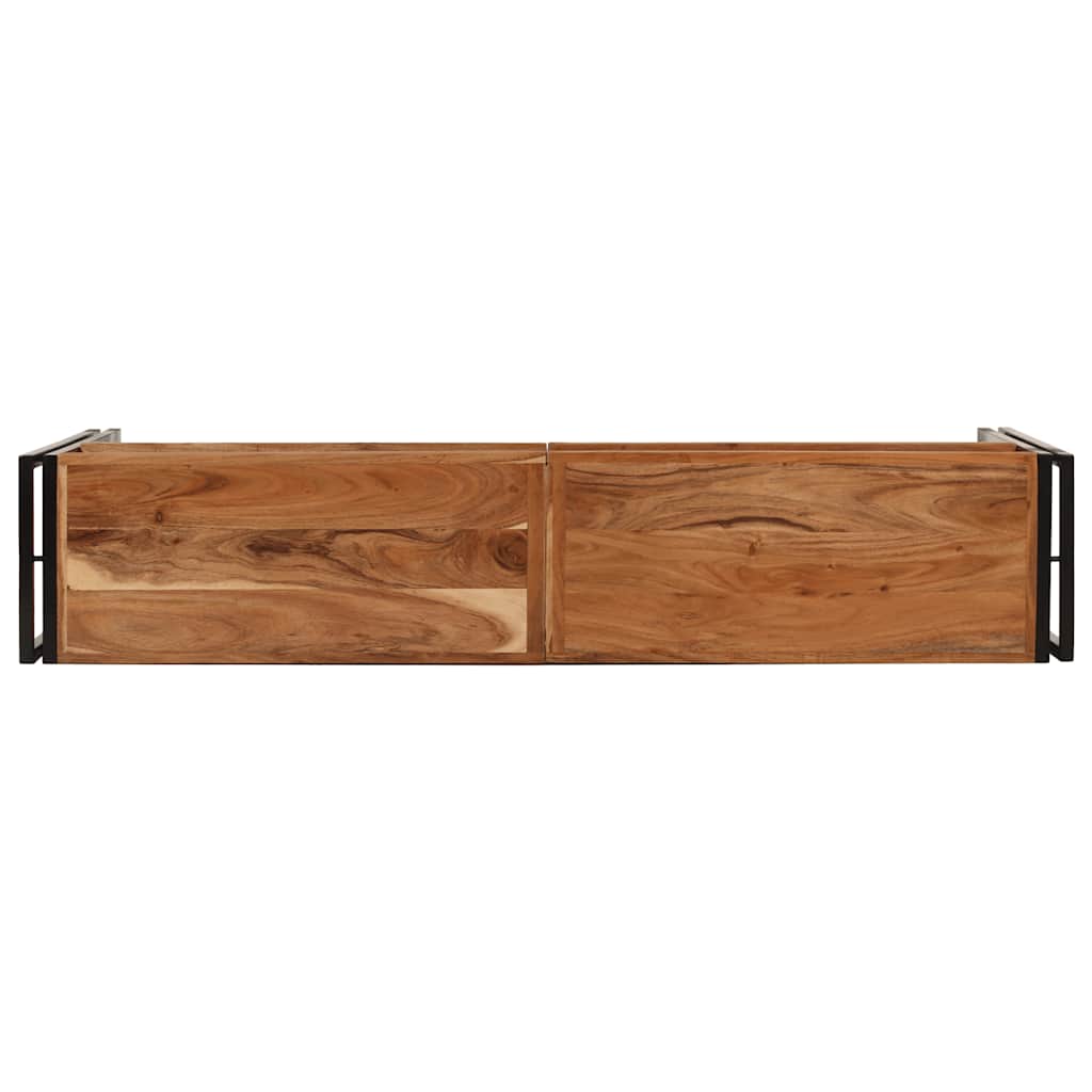 konsolbord 150x30x75 cm massivt akacietræ