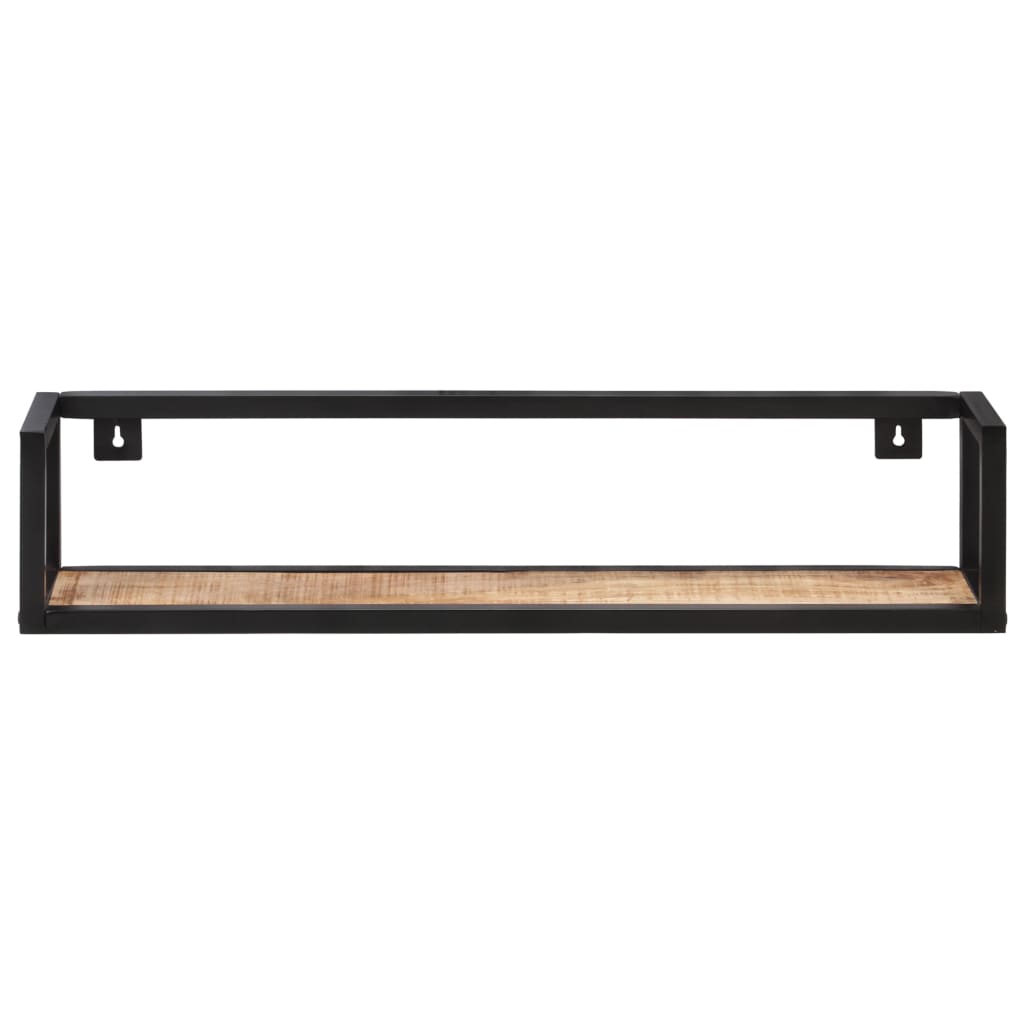 væghylder 2 stk. 80 cm ru mangotræ