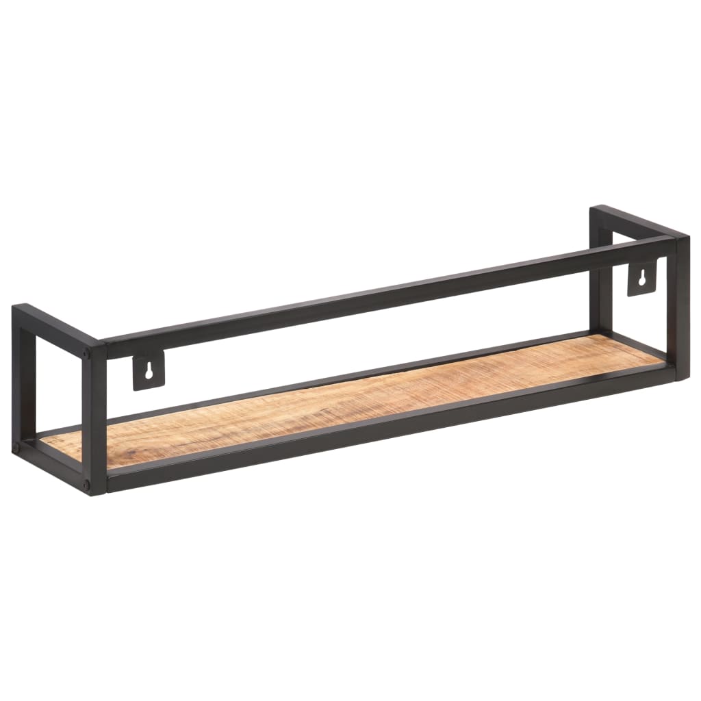 væghylder 2 stk. 80 cm ru mangotræ