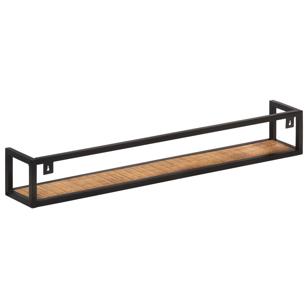 væghylder 2 stk. 120 cm ru mangotræ