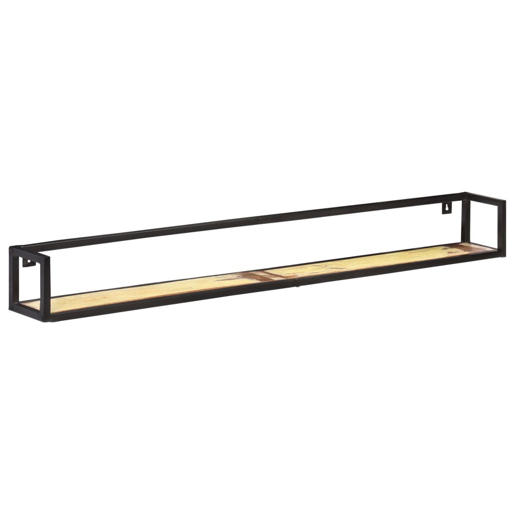 væghylder 2 stk. 160 cm massivt genbrugstræ
