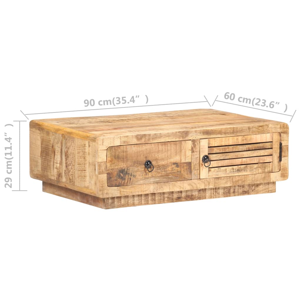 sofabord 90x60x29 cm ru mangotræ