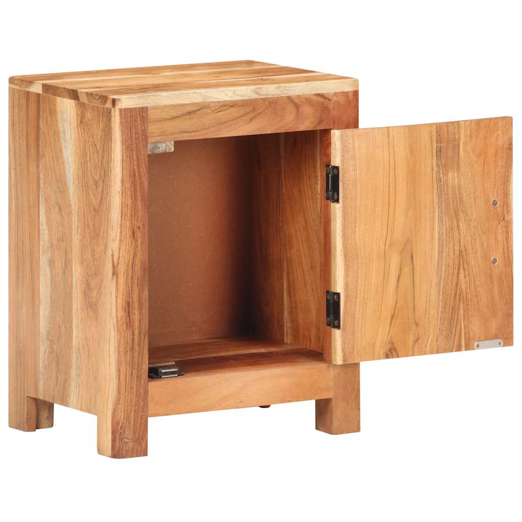 sengebord 40x30x50 cm massivt akacietræ