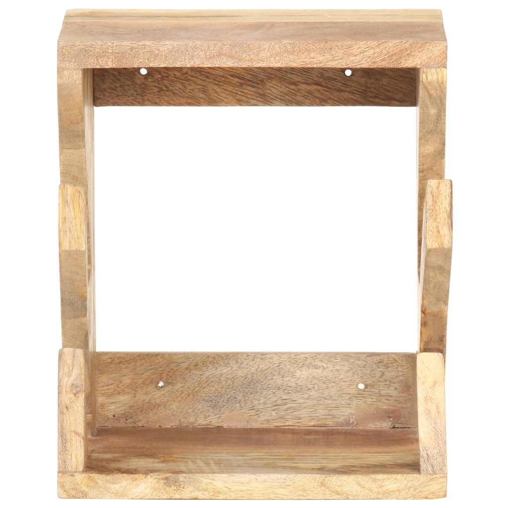 væghængt skateboardstativ 25x20x30 cm massivt mangotræ