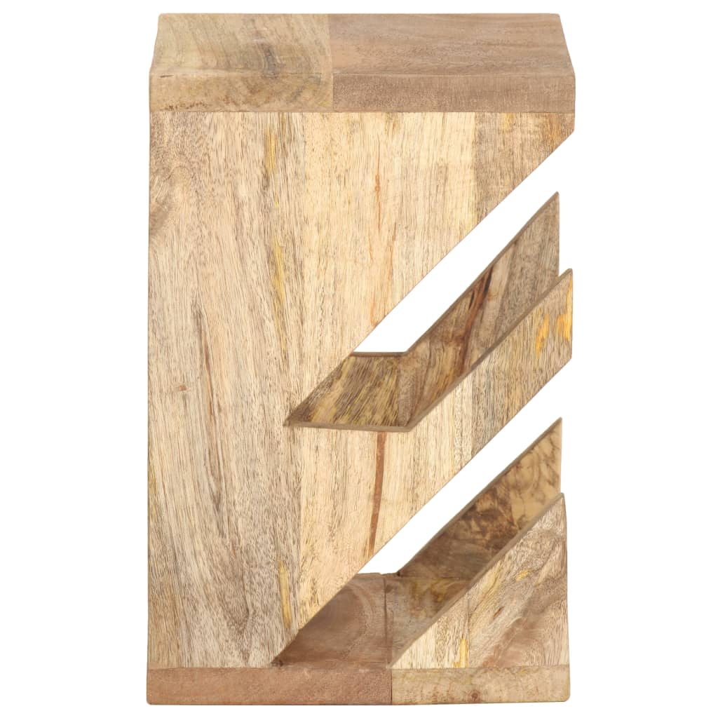 væghængt skateboardstativ 25x20x30 cm massivt mangotræ