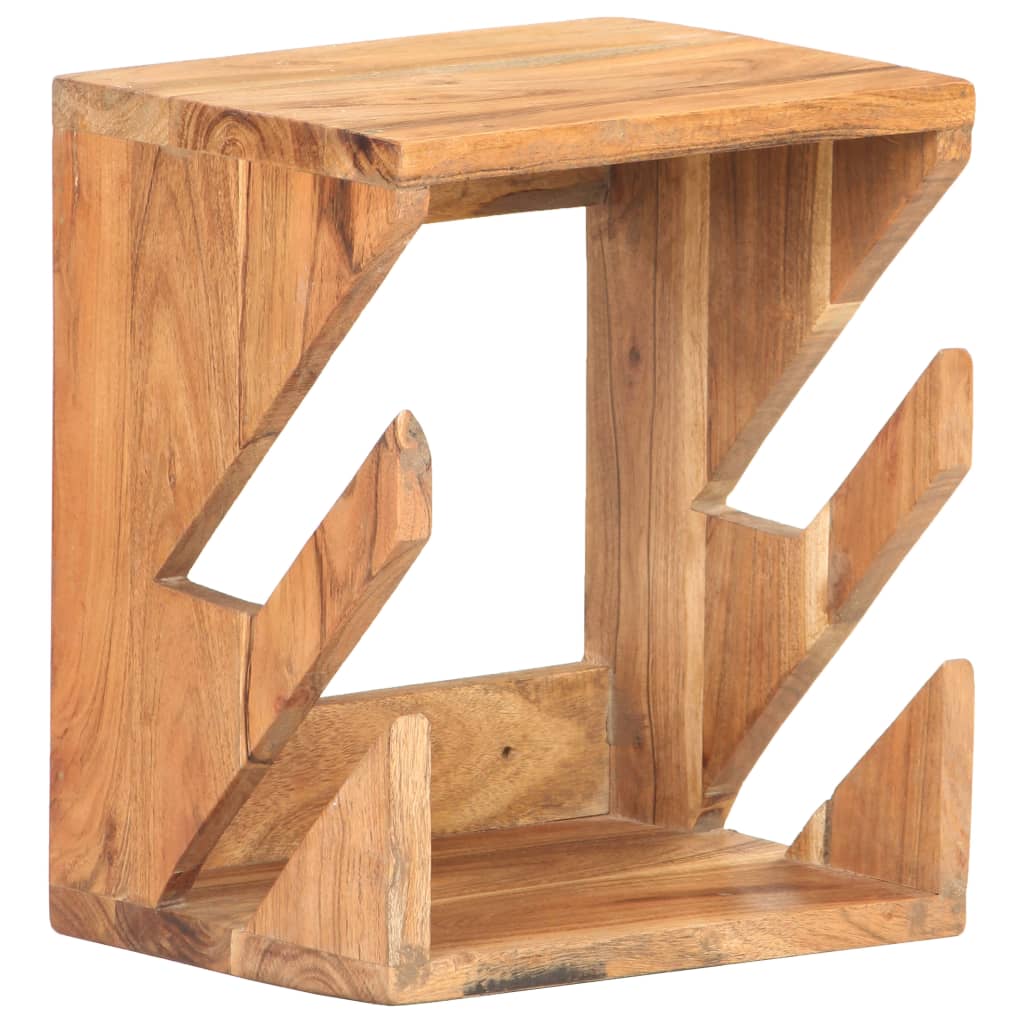 væghængt skateboardstativ 25x20x30 cm massivt akacietræ