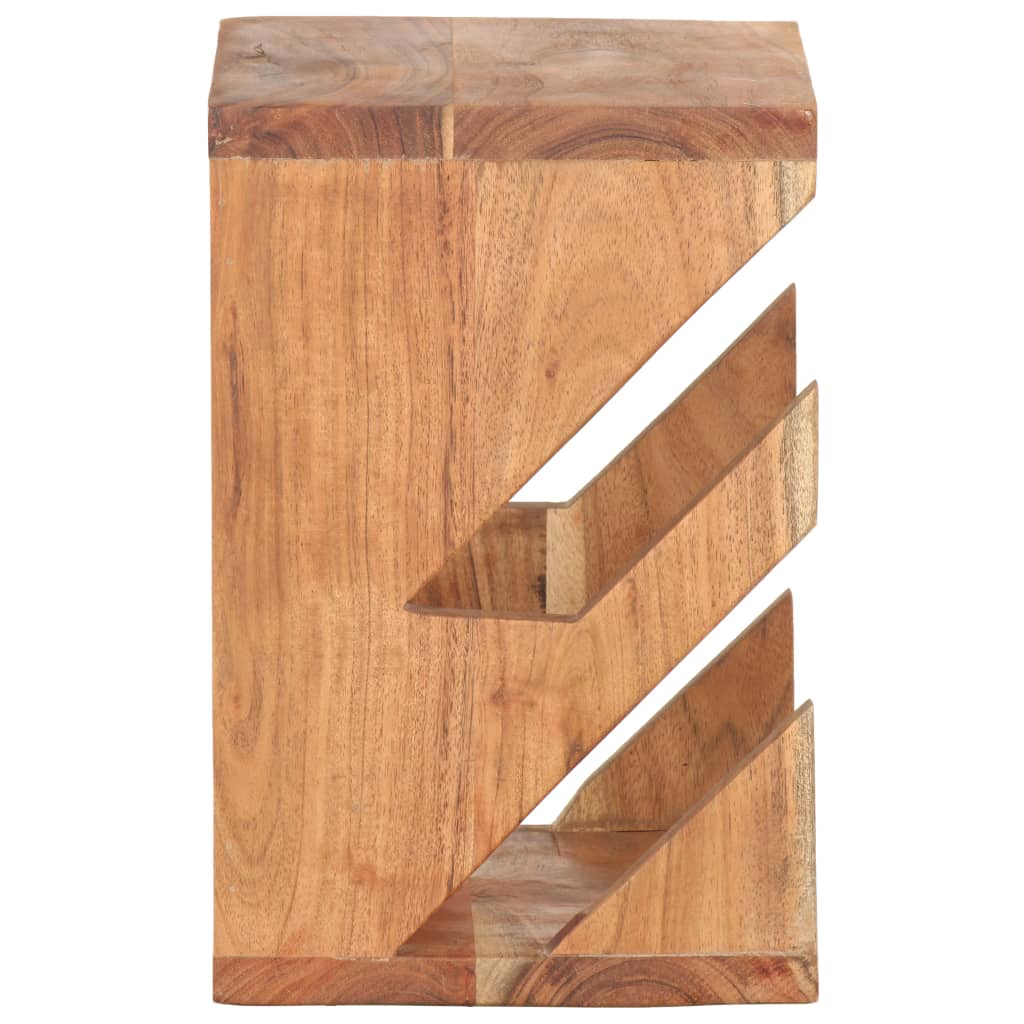 væghængt skateboardstativ 25x20x30 cm massivt akacietræ