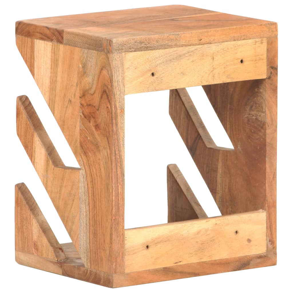væghængt skateboardstativ 25x20x30 cm massivt akacietræ