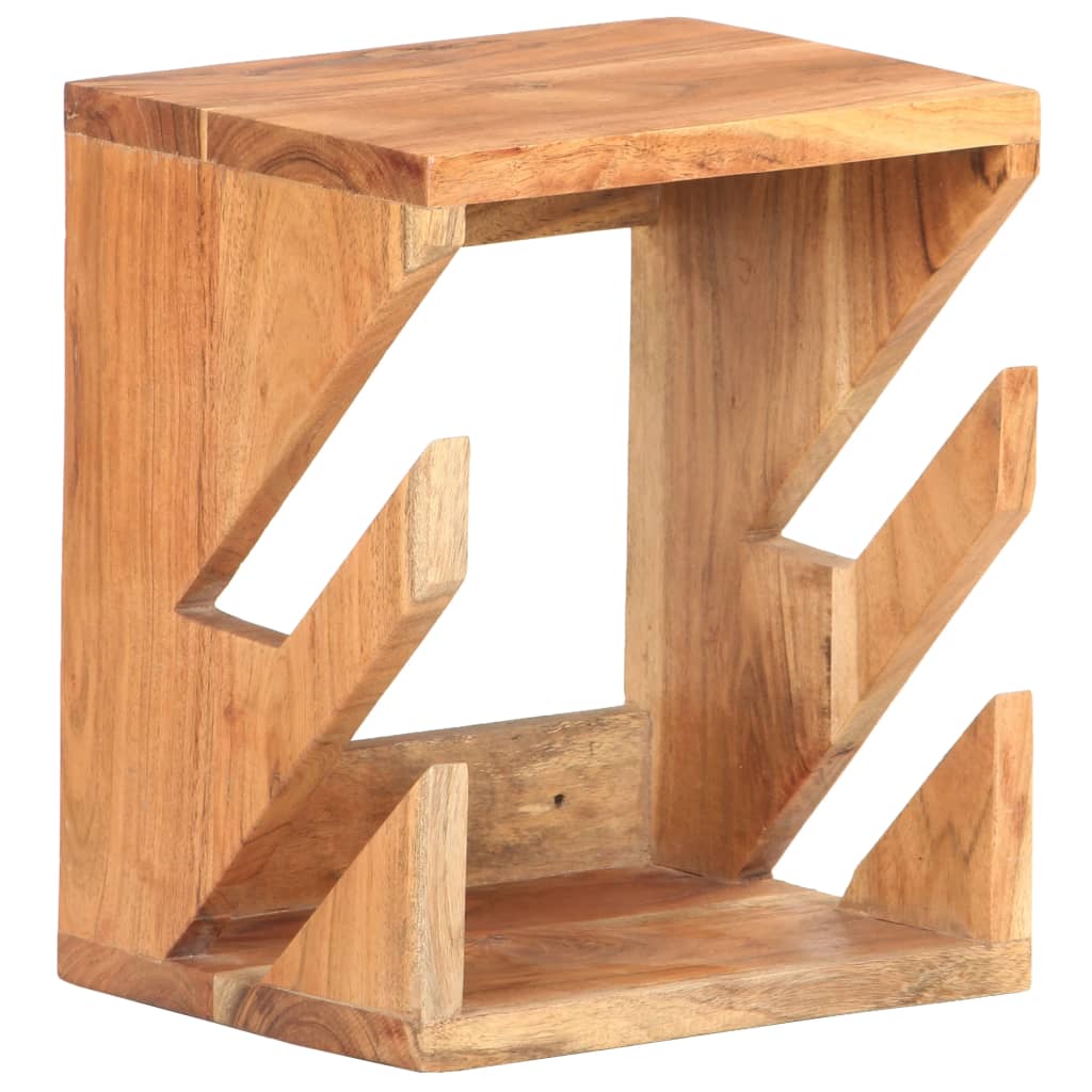 væghængt skateboardstativ 25x20x30 cm massivt akacietræ