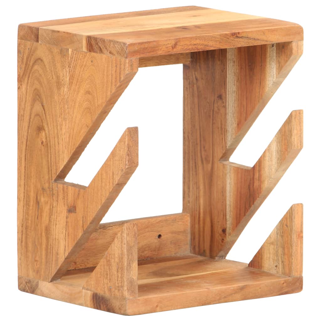 væghængt skateboardstativ 25x20x30 cm massivt akacietræ