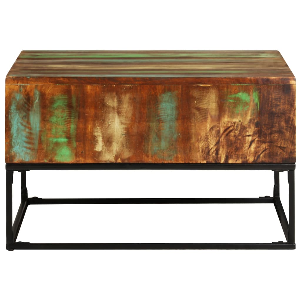 sofabord 68x68x41 cm massivt genbrugstræ