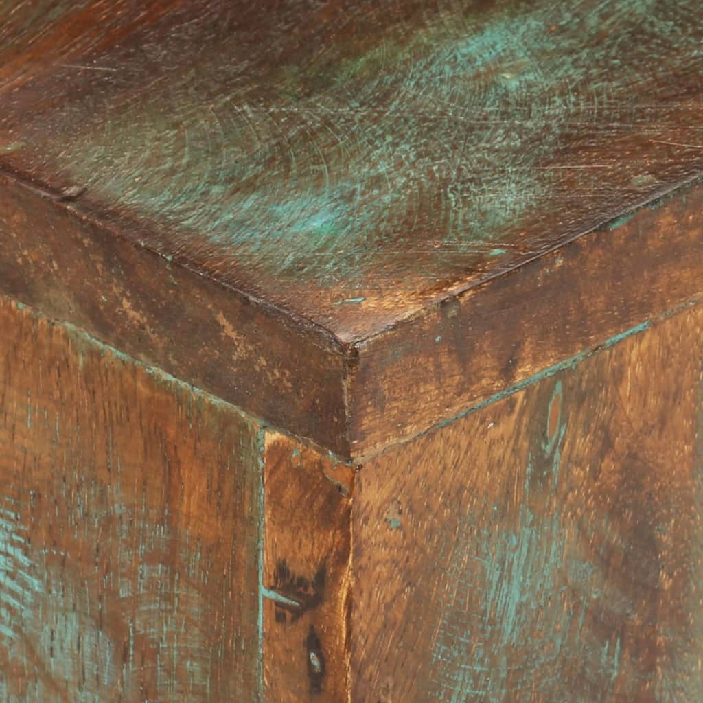 sofabord 68x68x41 cm massivt genbrugstræ