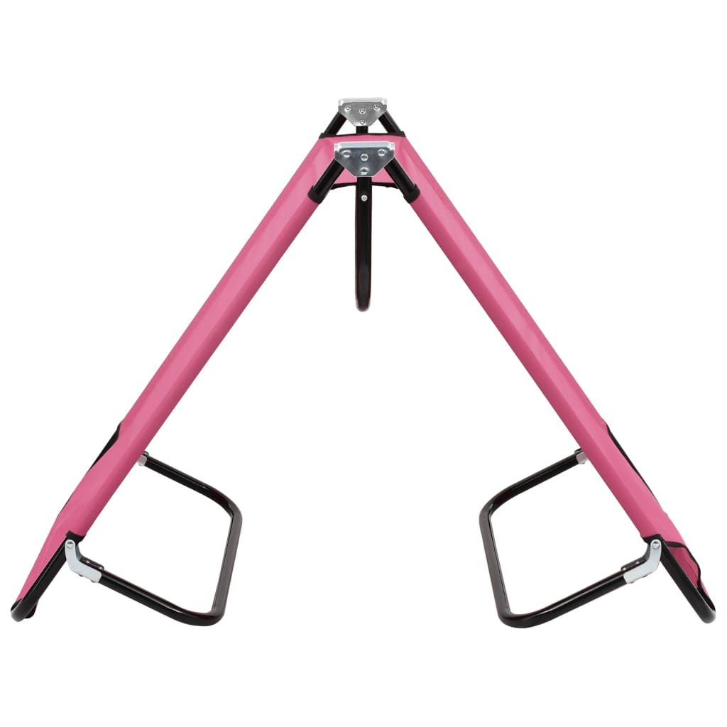 foldbar liggestol stål pink