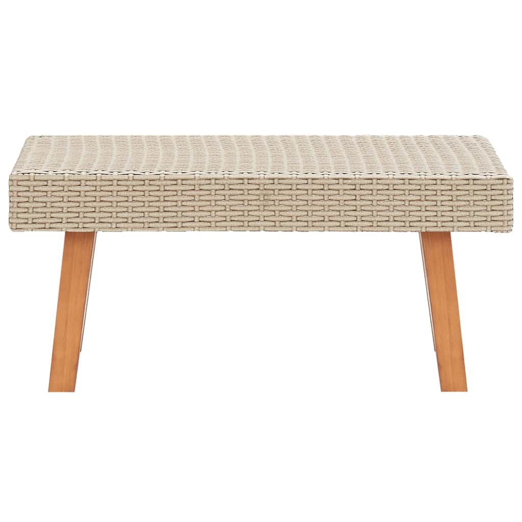 udendørs sofabord polyrattan beige
