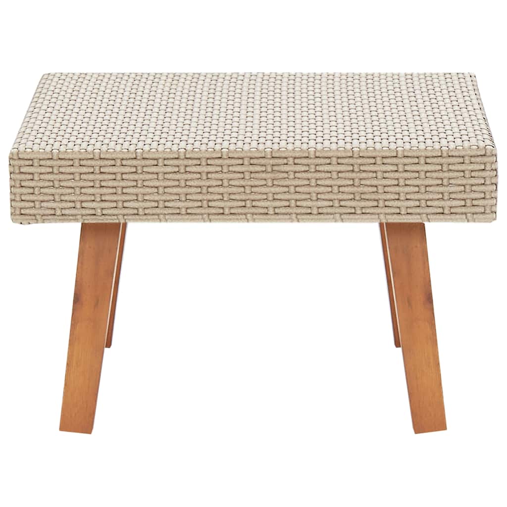 udendørs sofabord polyrattan beige