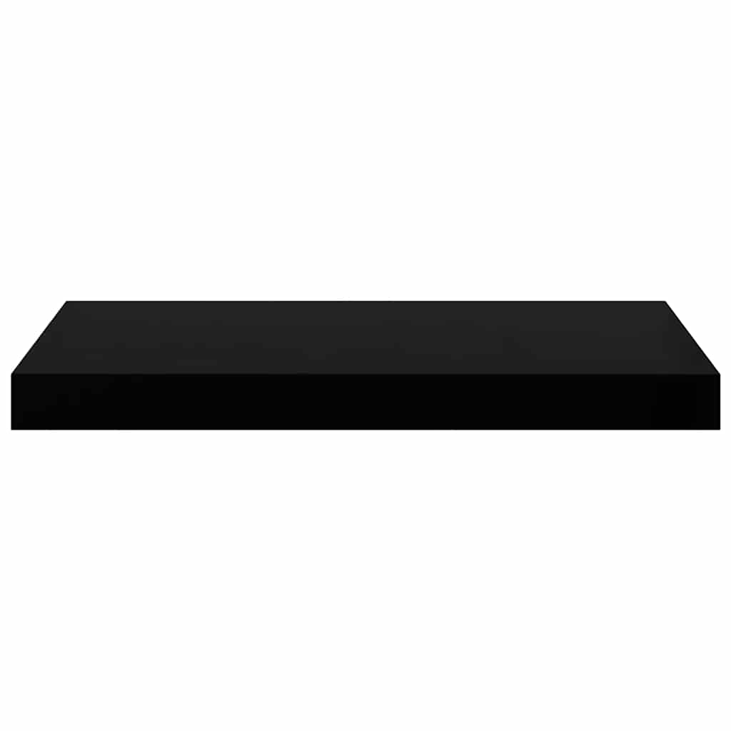 væghylder 4 stk. 50x23,5x3,8 cm MDF sort højglans